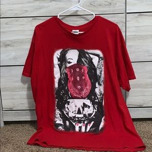 red woman with bandana tee
